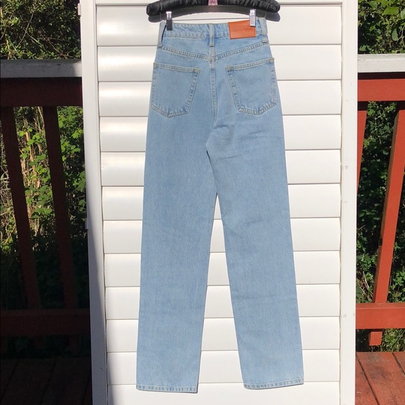 Princess Polly Blue High Rise Jeans with Classic Stitching NWT - Picture 10 of 13